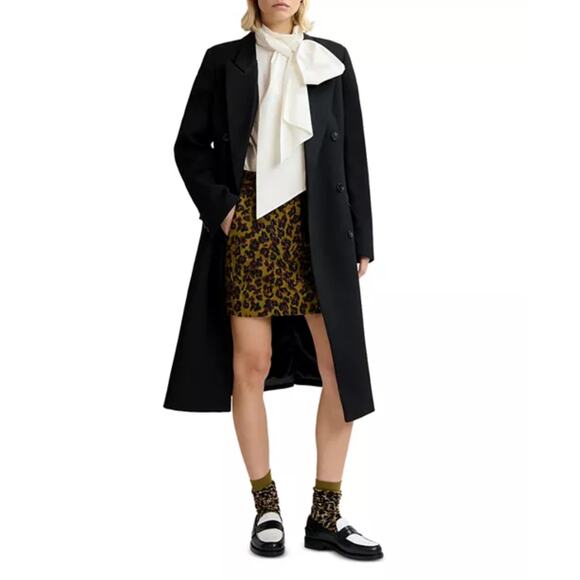 Essentiel Antwerp Leopard Jacquard Mini Skirt 8 - Picture 5 of 8